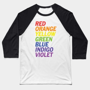 ROY G BIV Baseball T-Shirt